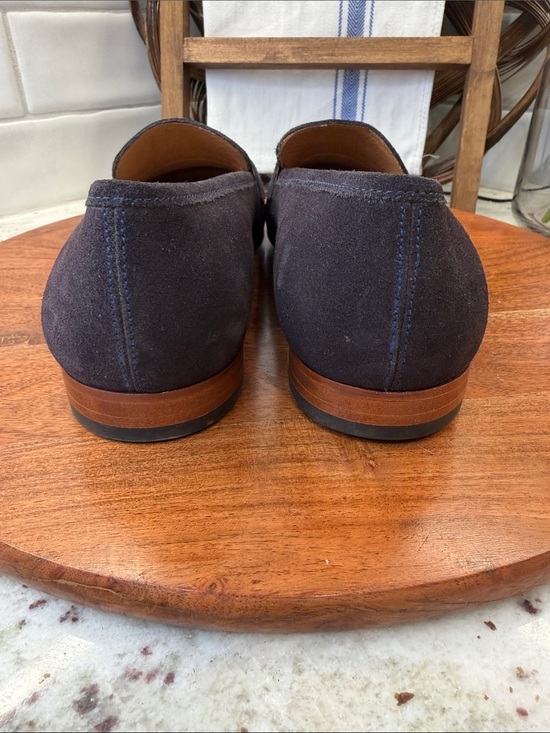 Men\'s Suede 3DMPenny Loafers in Navy- NWOT main image 8